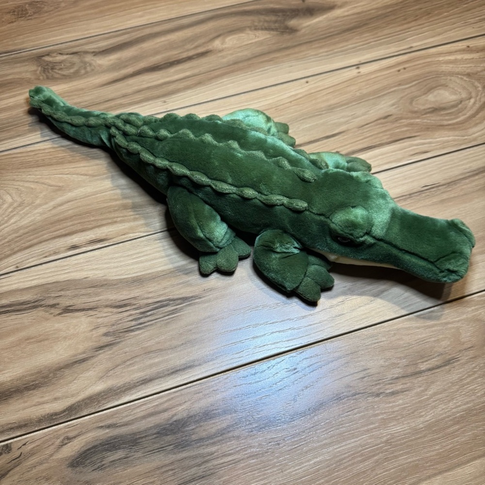 Vintage Aurora Green Alligator Plush Stuffed Animal Collectible Retro Toy Kids